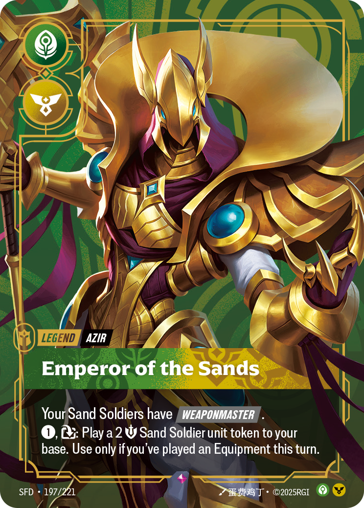 Azir - Emperor of the Sands (Spiritforged SFD-197)