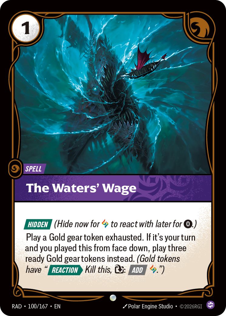 The Waters' Wage (Radiance RAD-100/167)