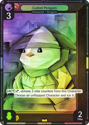069 - Cubist Penguin - Foil