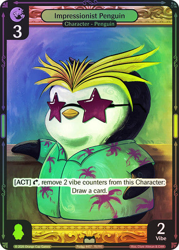070 - Impressionist Penguin - Foil