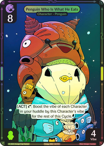 082 - Penguin Who Is What He Eats - Foil