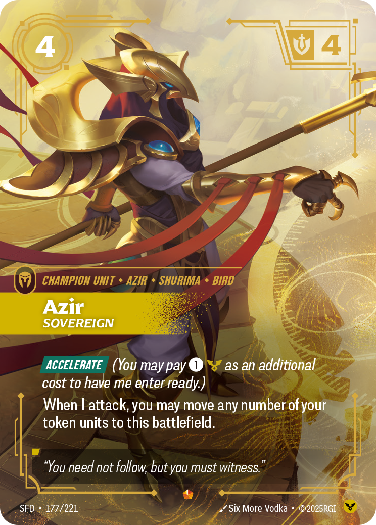 Azir - Sovereign (Spiritforged SFD-177)