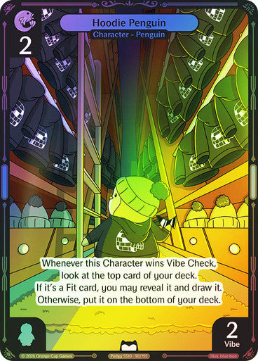 098 - Hoodie Penguin - Foil