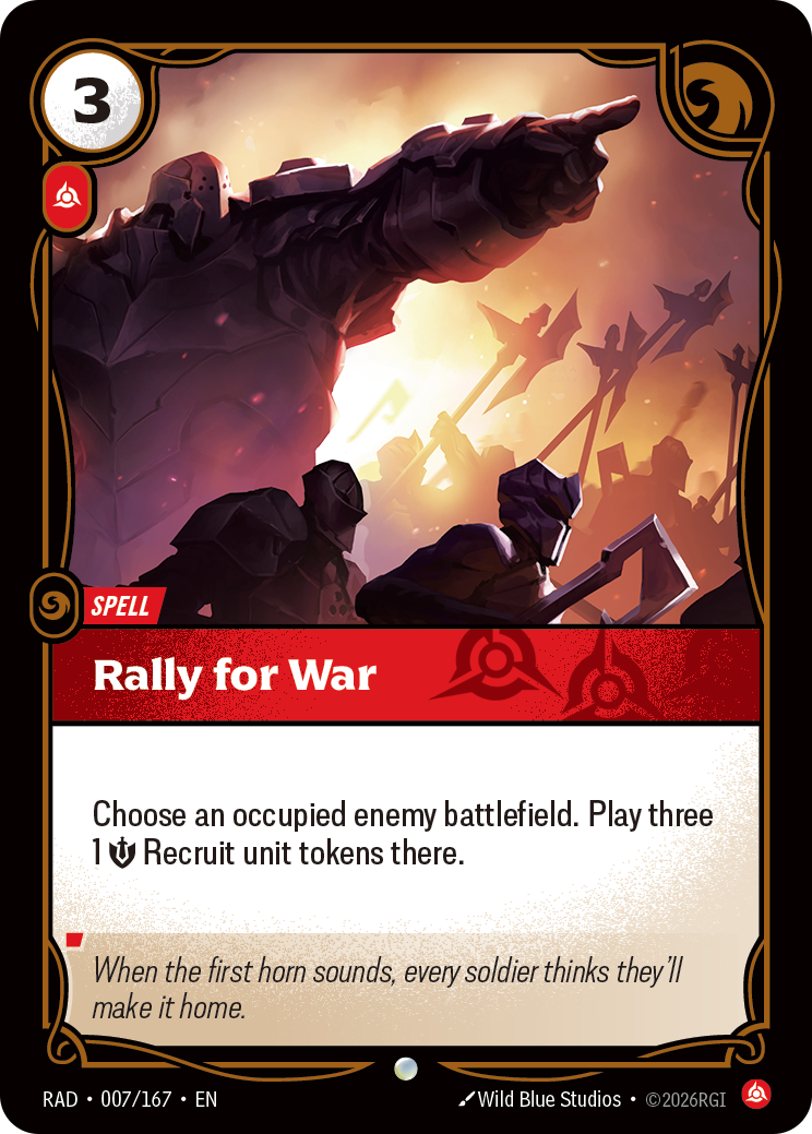 Rally for War (Radiance RAD-007/167)