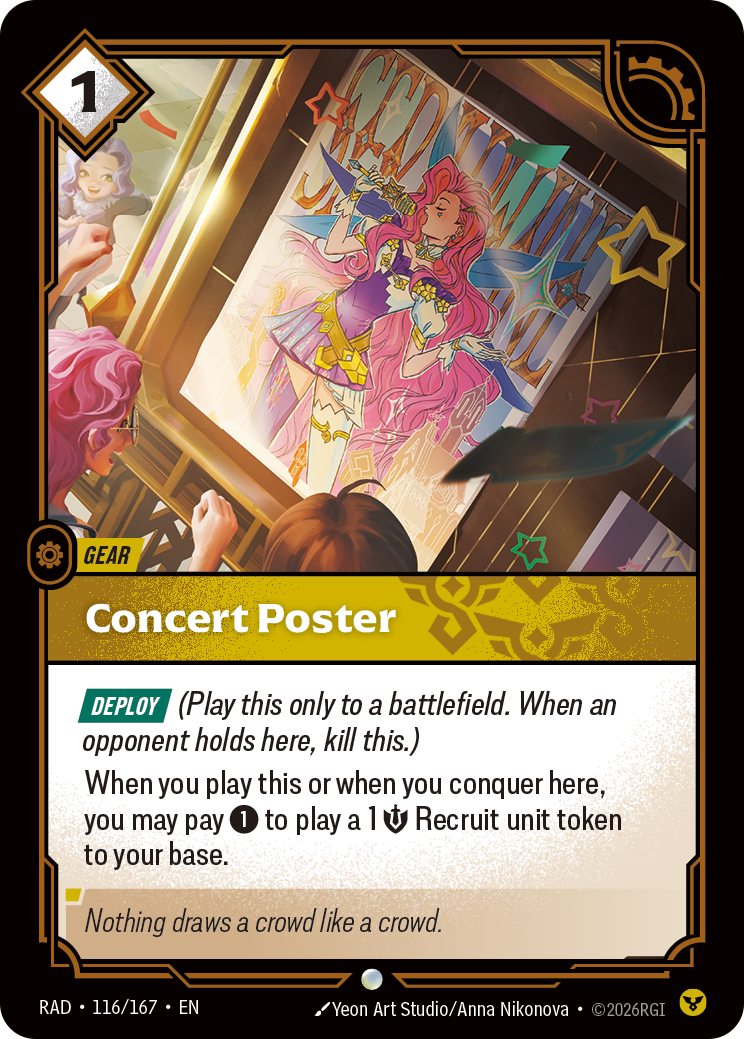 Concert Poster (Radiance RAD-116/167)
