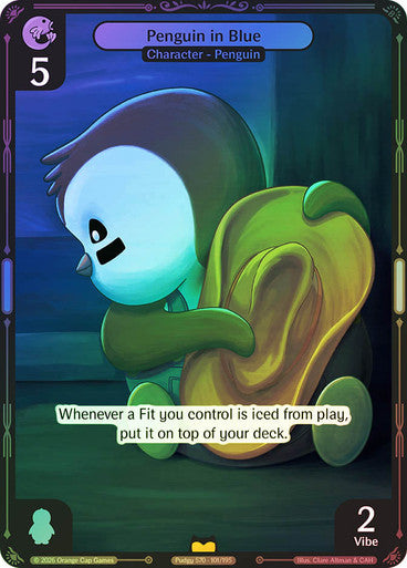 101 - Penguin in Blue - Foil