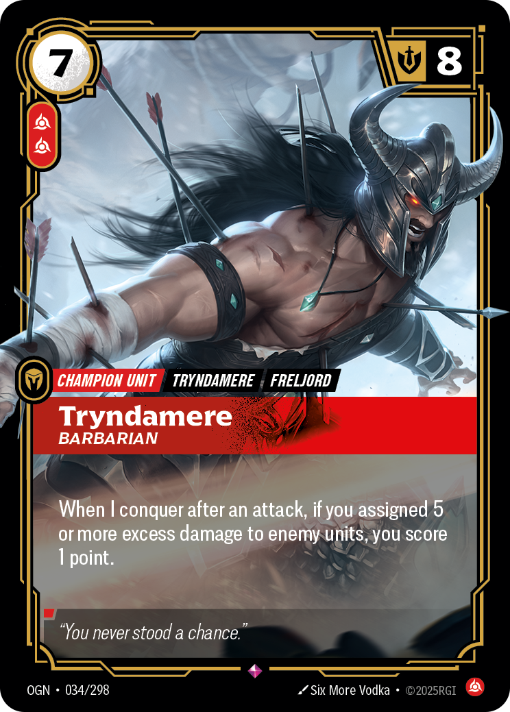 Tryndamere - Barbarian (Origins OGN-034)
