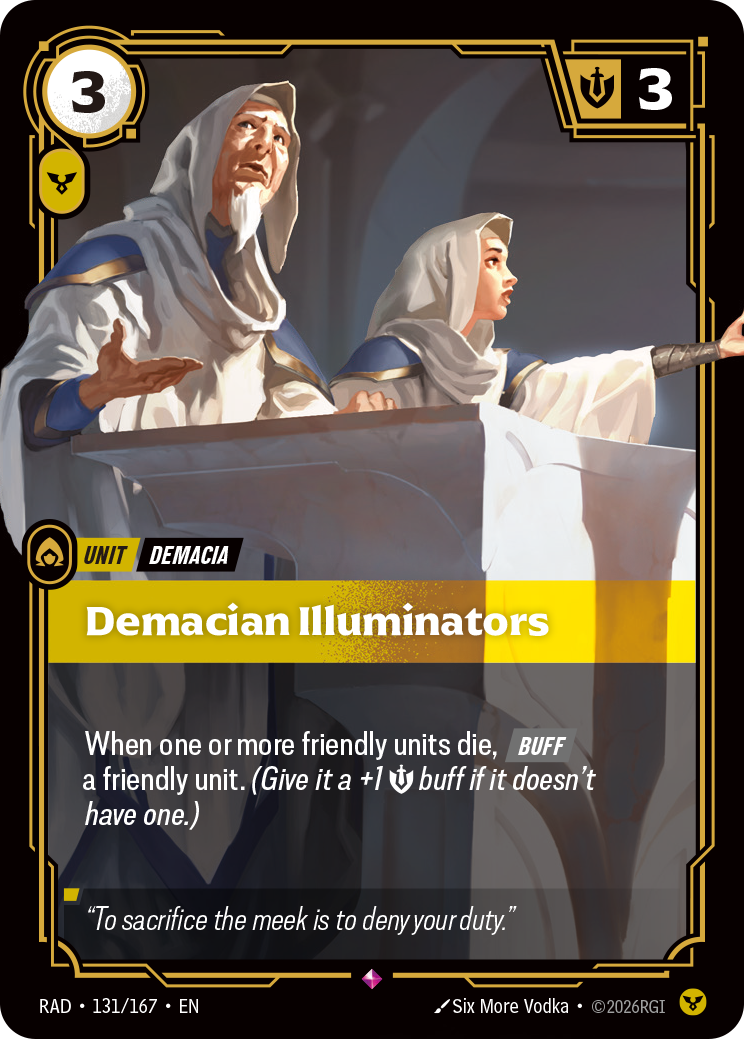 Demacian Illuminators (Radiance RAD-131/167)