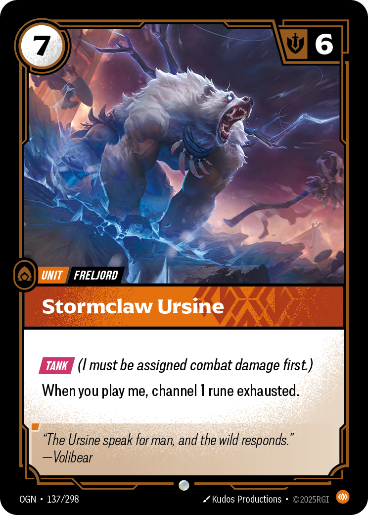 Stormclaw Ursine (Origins OGN-137)