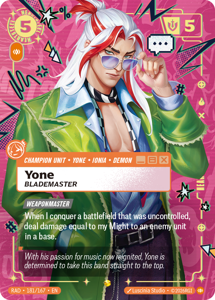 Yone, Blademaster (Radiance RAD-181/167)
