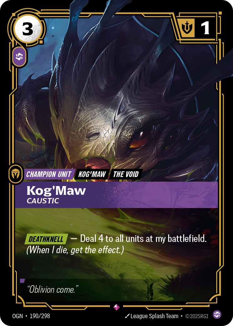 Kog'Maw - Caustic (Origins OGN-190)