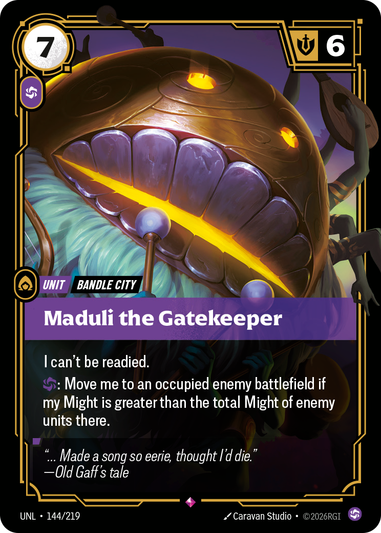 Maduli the Gatekeeper (Unleashed UNL-144)
