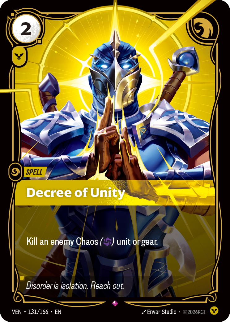 Decree of Unity (Vendetta VEN-131)