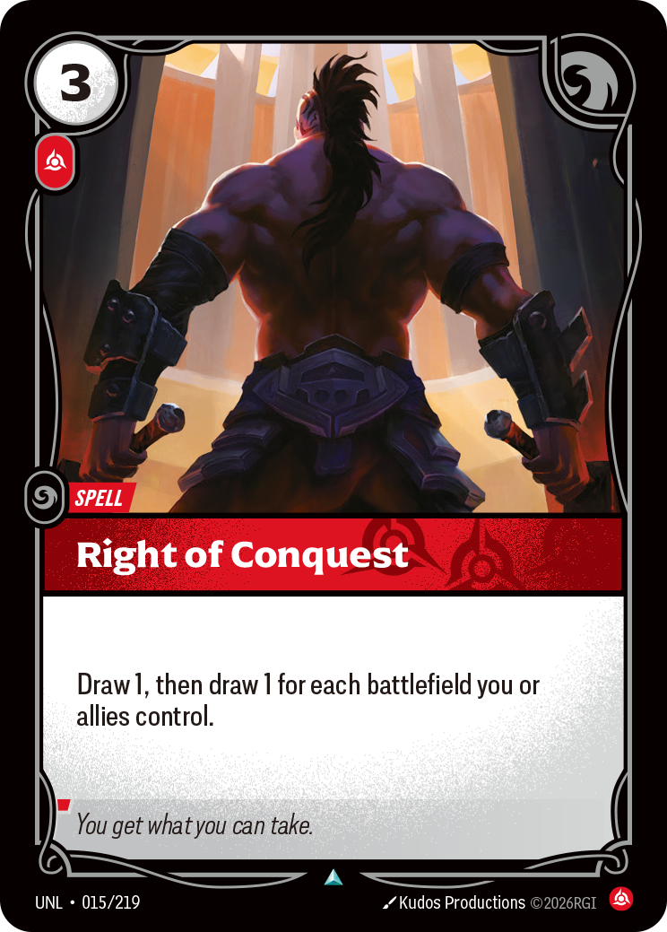 Right of Conquest (Unleashed UNL-015)