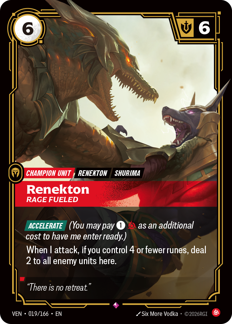 Renekton, Rage Fueled (Vendetta VEN-019)