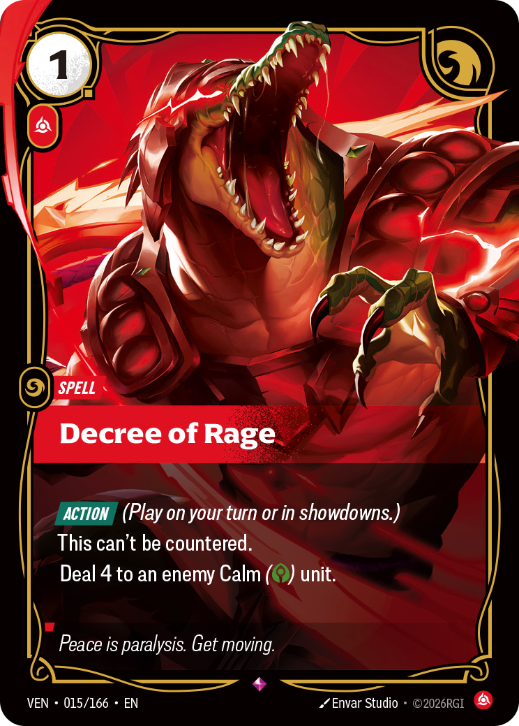 Decree of Rage (Vendetta VEN-015)