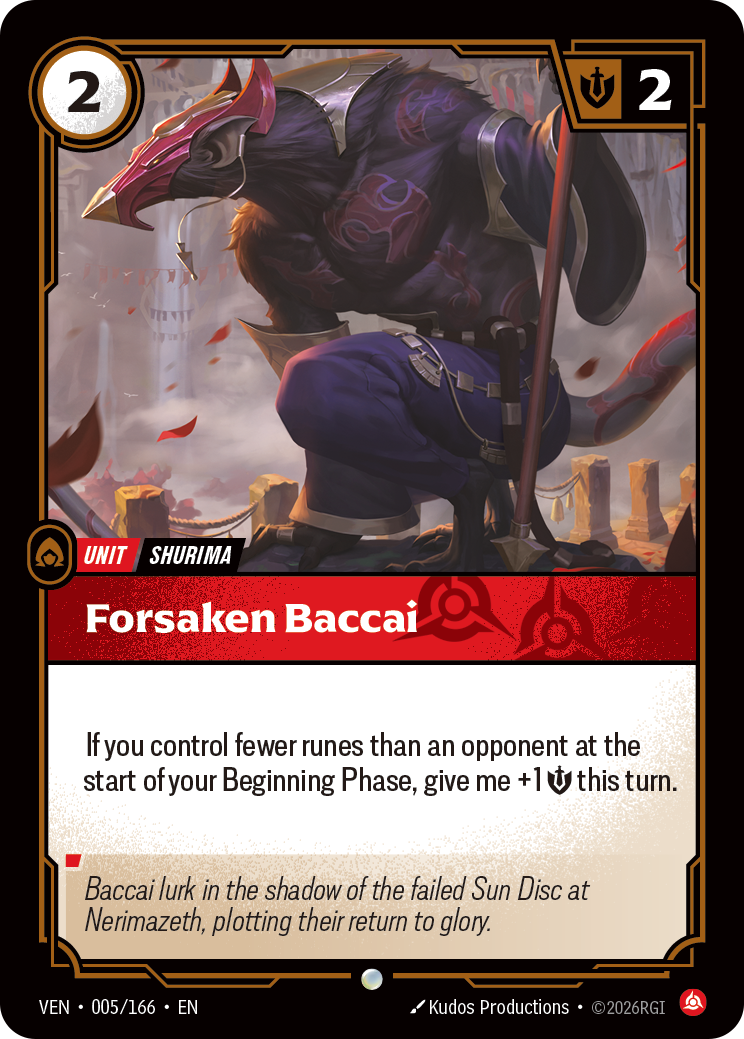 Forsaken Baccai (Vendetta VEN-005)
