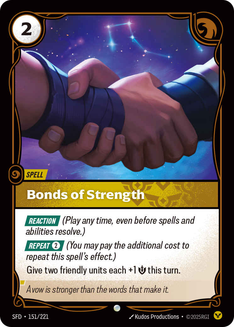 Bonds of Strength (Spiritforged SFD-151)