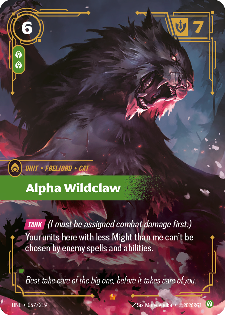Alpha Wildclaw (Unleashed UNL-057)