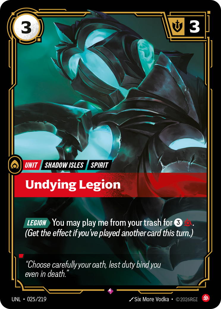 Undying Legion (Unleashed UNL-025)