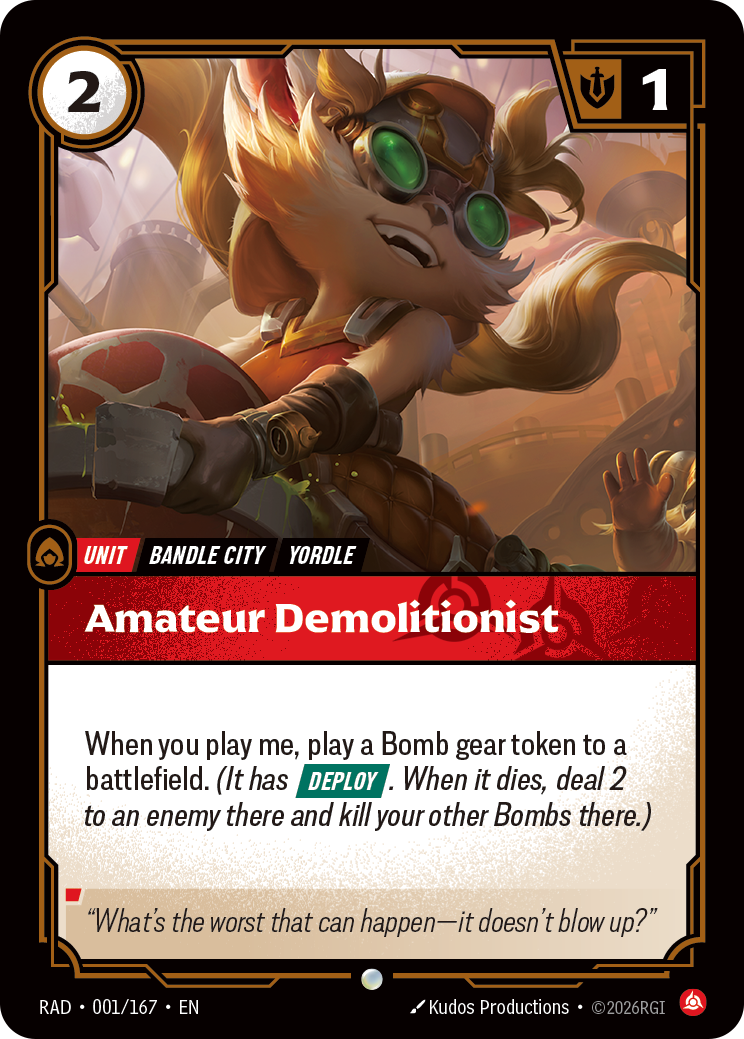 Amateur Demolitionist (Radiance RAD-001/167)