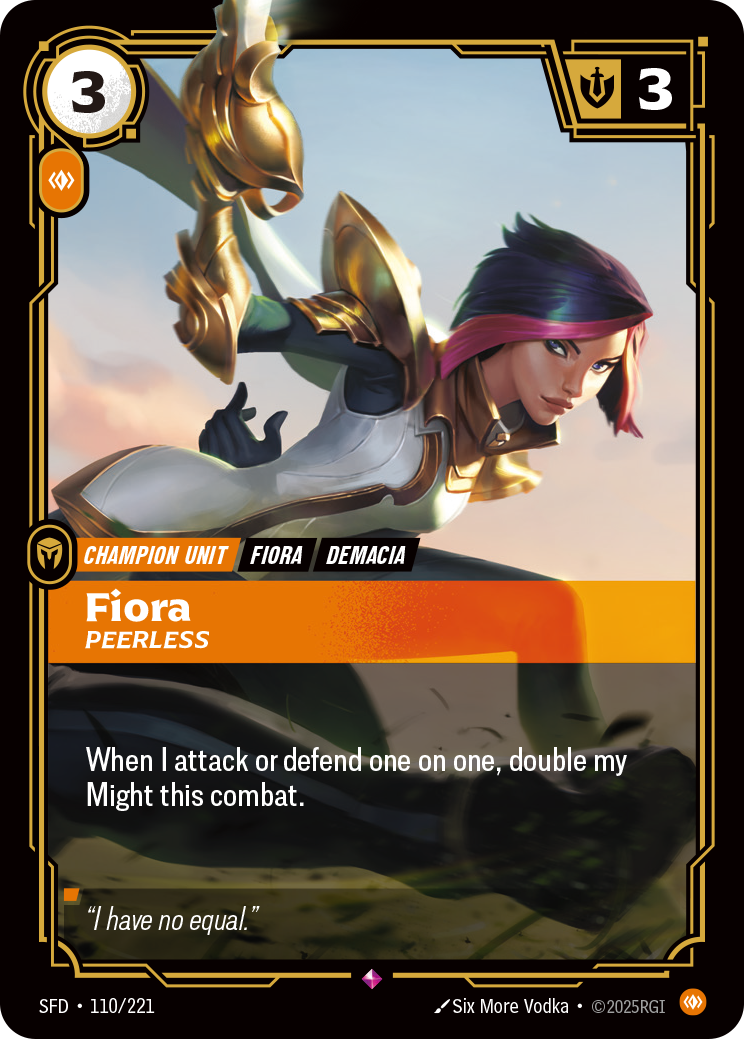 Fiora - Peerless (Spiritforged SFD-110)