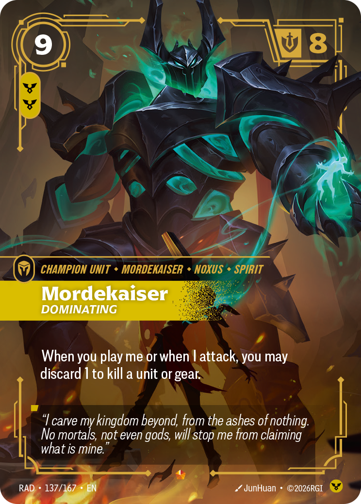 Mordekaiser, Dominating (Radiance RAD-137/167)