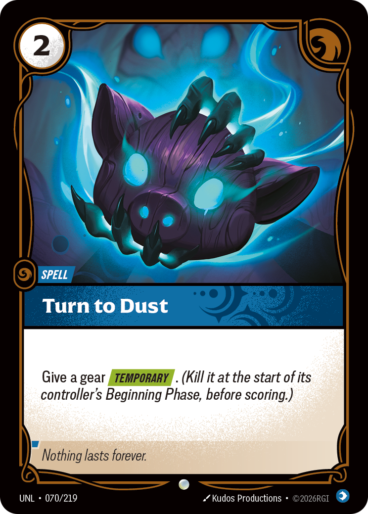 Turn to Dust (Unleashed UNL-070)