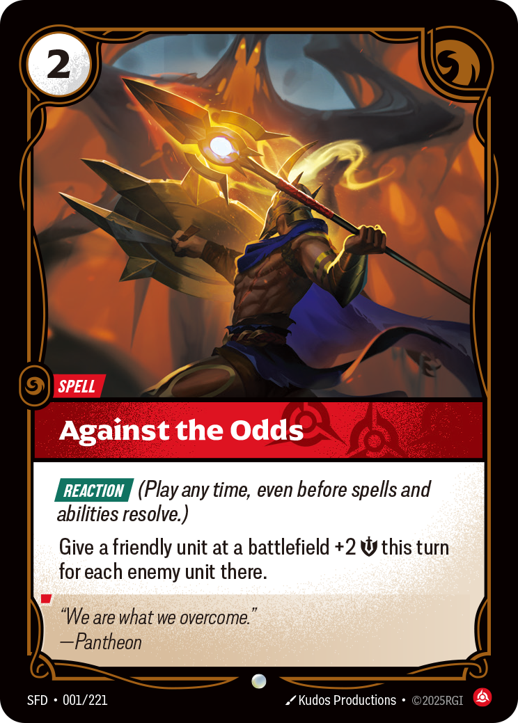 Against the Odds (Spiritforged SFD-001)