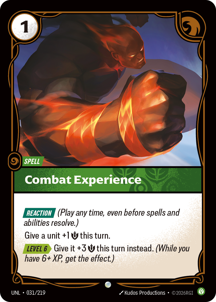 Combat Experience (Unleashed UNL-031)