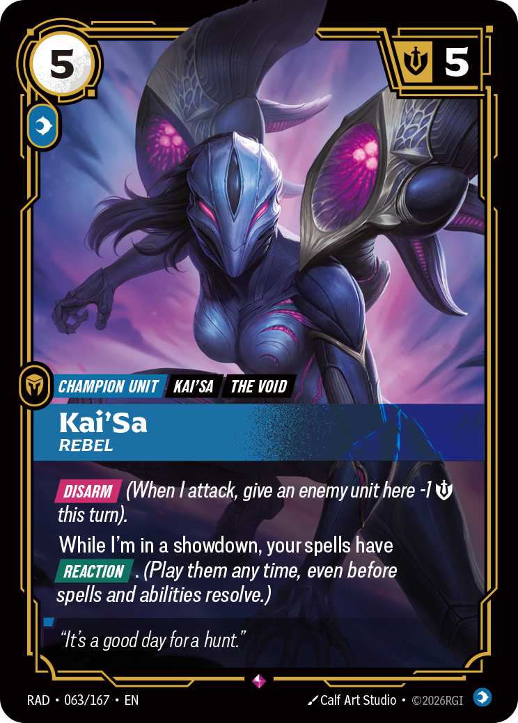 Kai'Sa, Rebel (Radiance RAD-063/167)