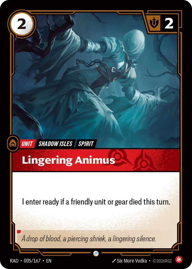 Lingering Animus (Radiance RAD-005/167)