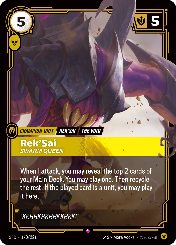 Rek'Sai - Swarm Queen (Spiritforged SFD-170)