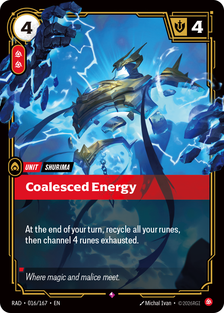 Coalesced Energy (Radiance RAD-016/167)