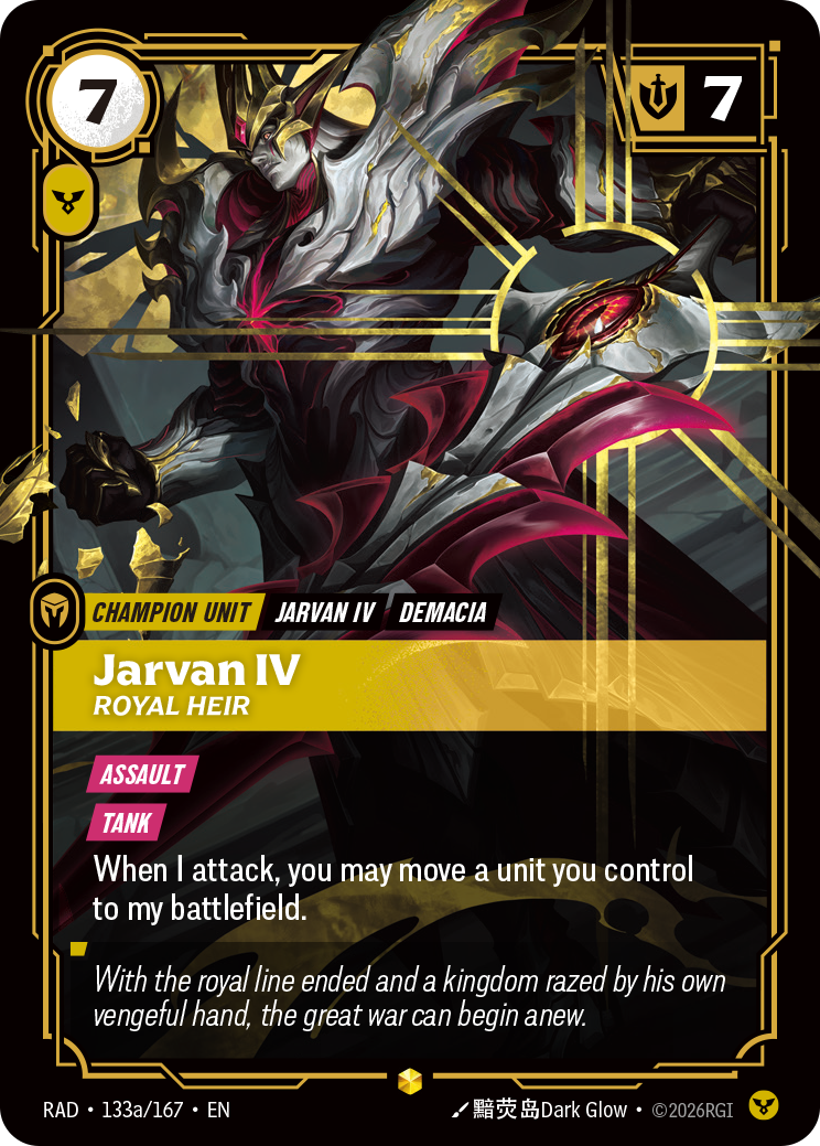 Jarvan IV, Royal Heir (Radiance RAD-133a/167)