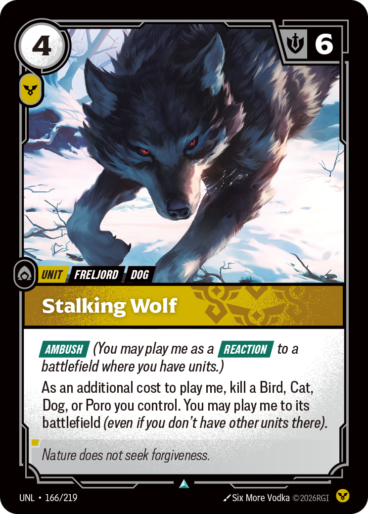Stalking Wolf (Unleashed UNL-166)