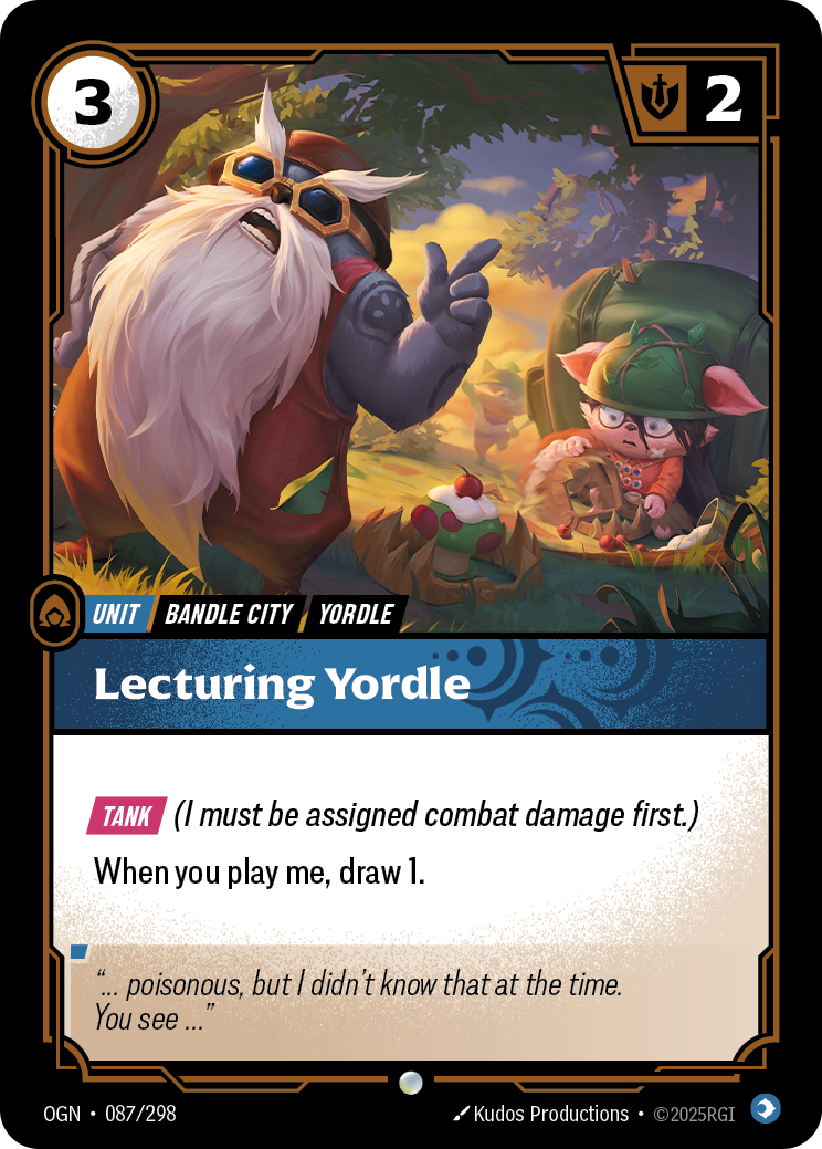 Lecturing Yordle (Origins OGN-087)