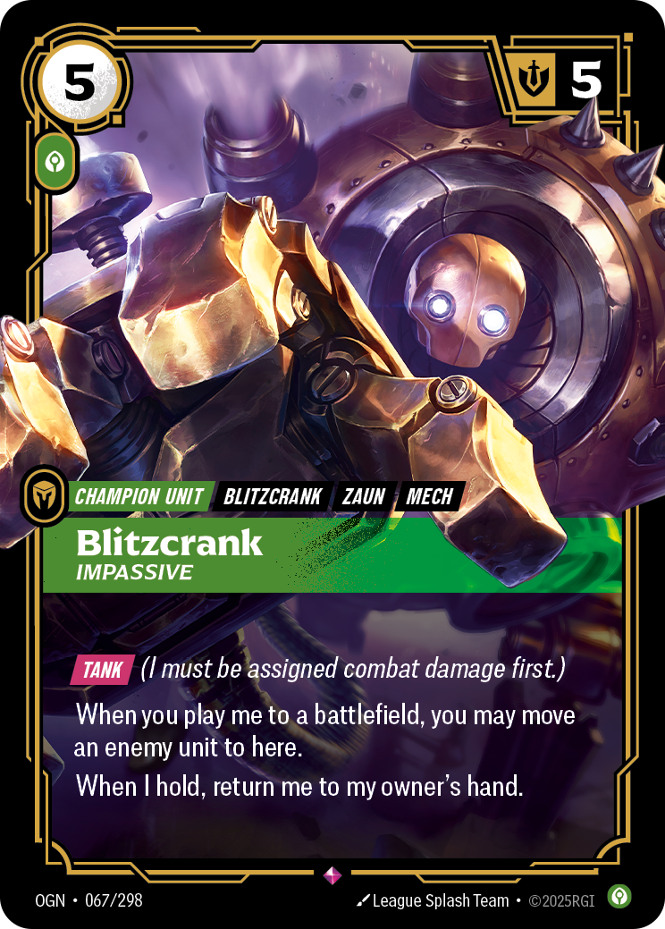 Blitzcrank - Impassive (Origins OGN-067)