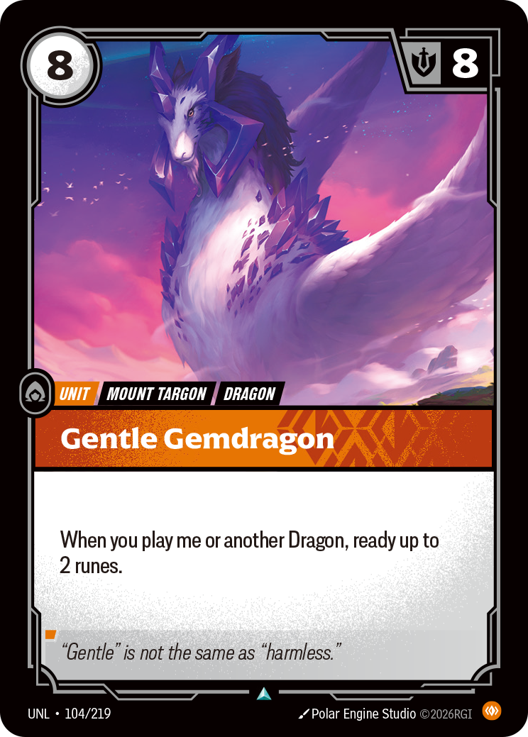 Gentle Gemdragon (Unleashed UNL-104)
