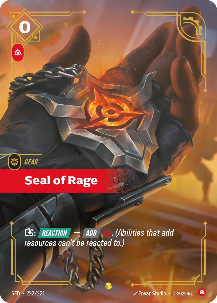 Seal of Rage (Spiritforged SFD-222)