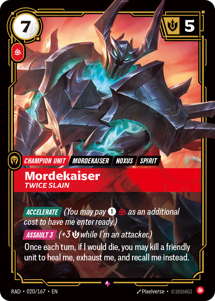 Mordekaiser, Twice Slain (Radiance RAD-020/167)