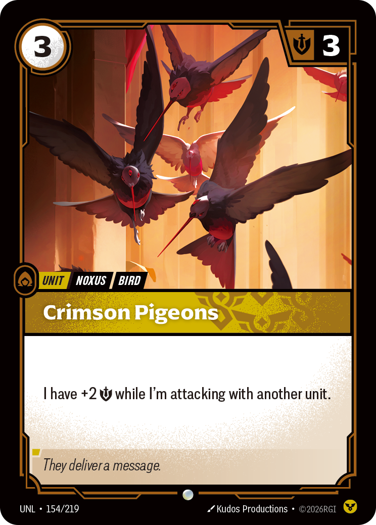 Crimson Pigeons (Unleashed UNL-154)