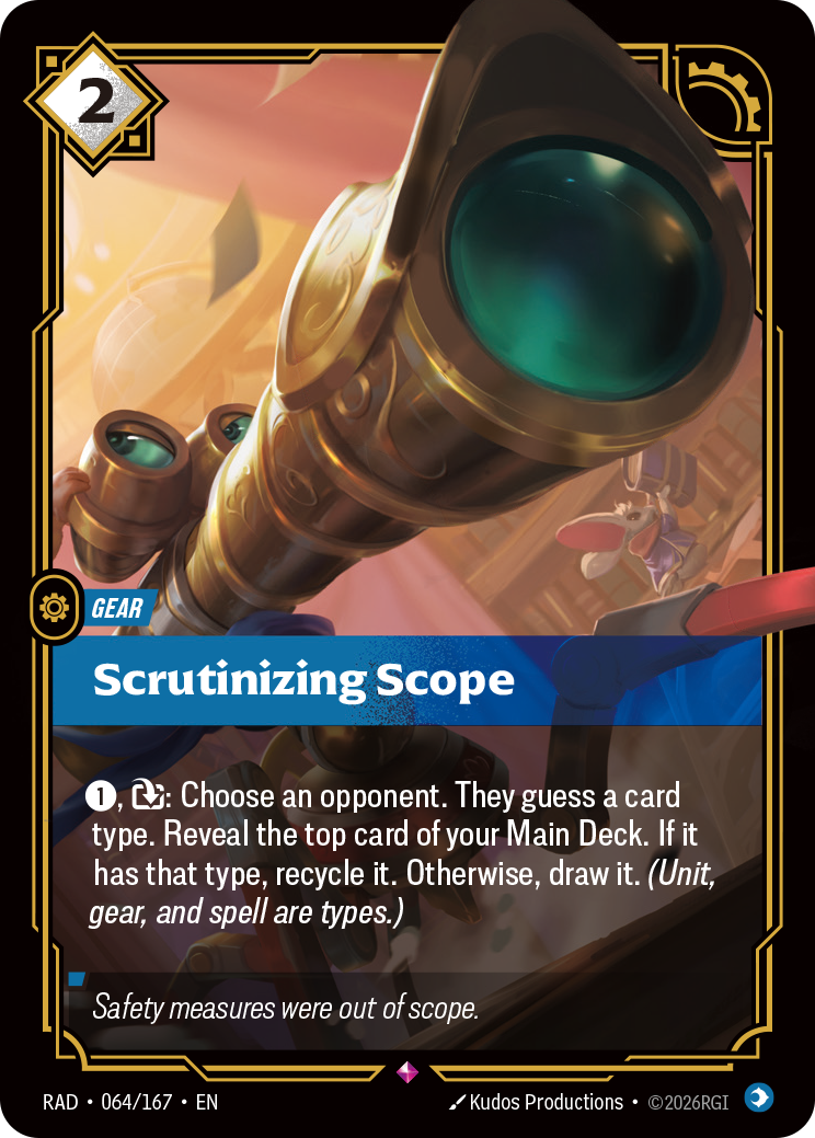 Scrutinizing Scope (Radiance RAD-064/167)