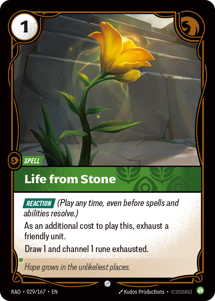 Life from Stone (Radiance RAD-029/167)