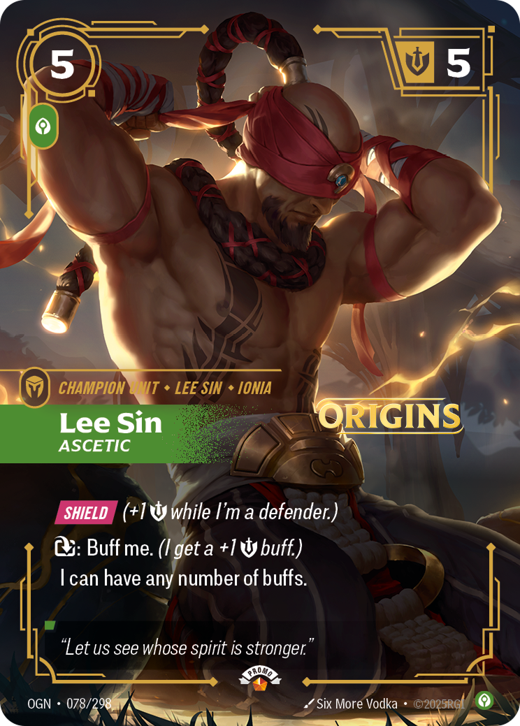 Lee Sin - Ascetic (Origins OGN-078)