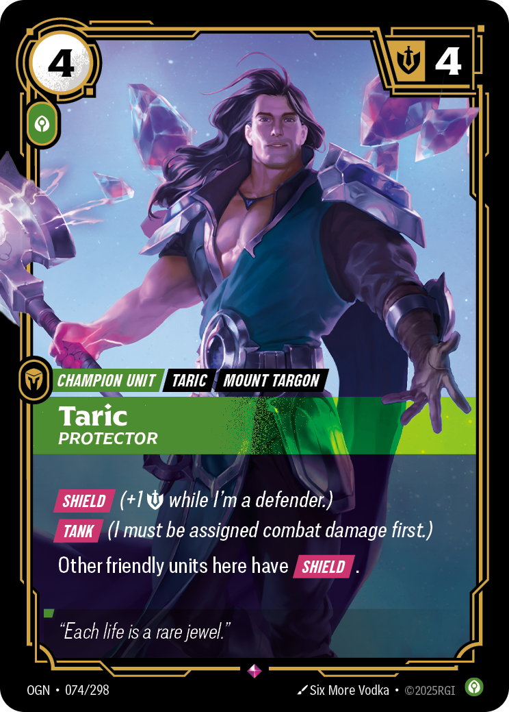 Taric - Protector (Origins OGN-074)
