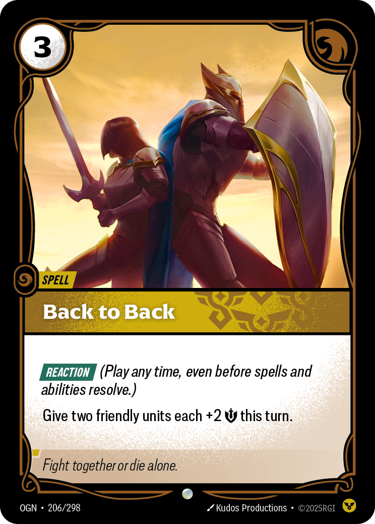 Back to Back (Origins OGN-206)