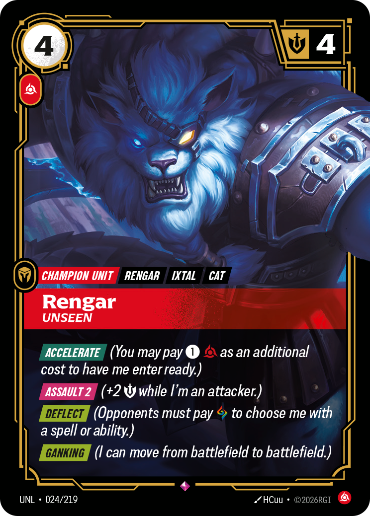 Rengar - Unseen (Unleashed UNL-024)