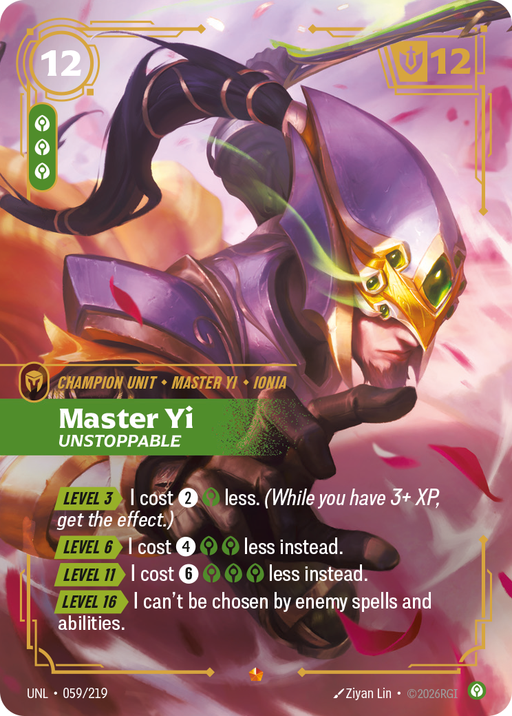 Master Yi - Unstoppable (Unleashed UNL-059)