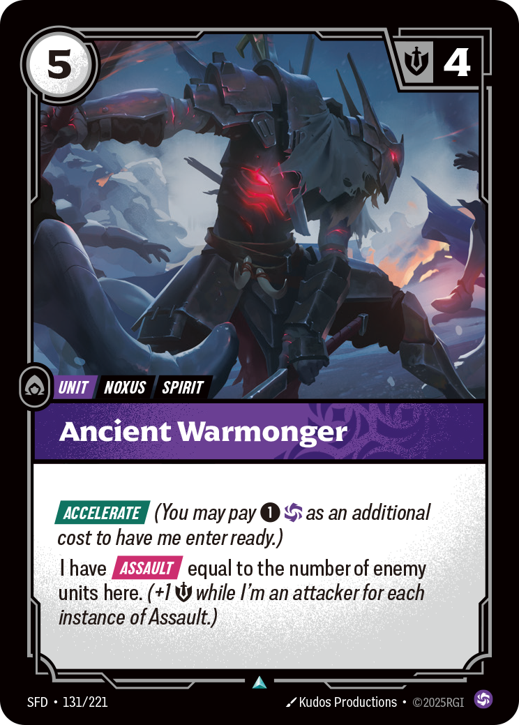 Ancient Warmonger (Spiritforged SFD-131)